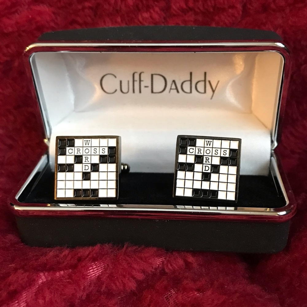 Cuff-Daddy Crossword Cufflinks
